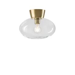 Belid Bullo Loftlampe Ø 27 cm - E27 - Brass/clear
