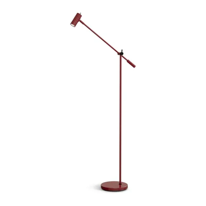 Belid Cato Gulvlampe H 134 x Ø 4 cm - Metal - Blank rubinrød