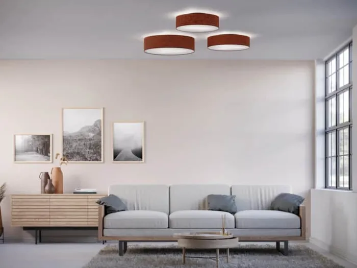 Belid Soft Plafond Ø 44 cm - Uld/metal - Rød