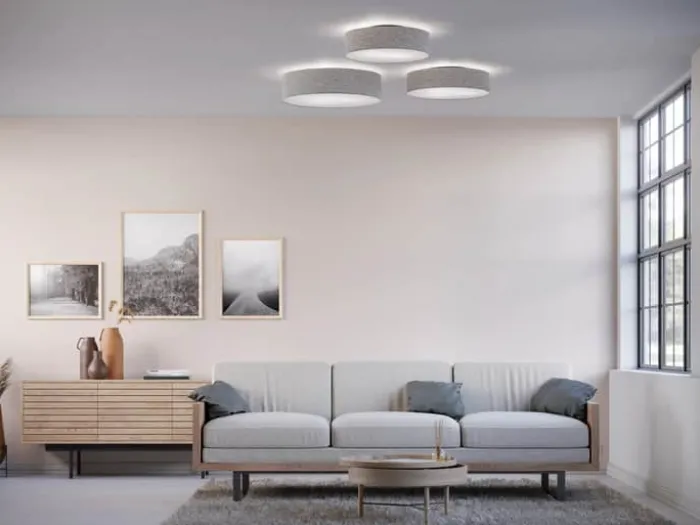 Belid Soft Plafond Ø 50 cm - Uld/metal - Grå