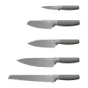 BergHOFF Balance Knivblok - 6 dele H 23 cm - Rustfrit stål/ABS-plastik - Grå/Sage