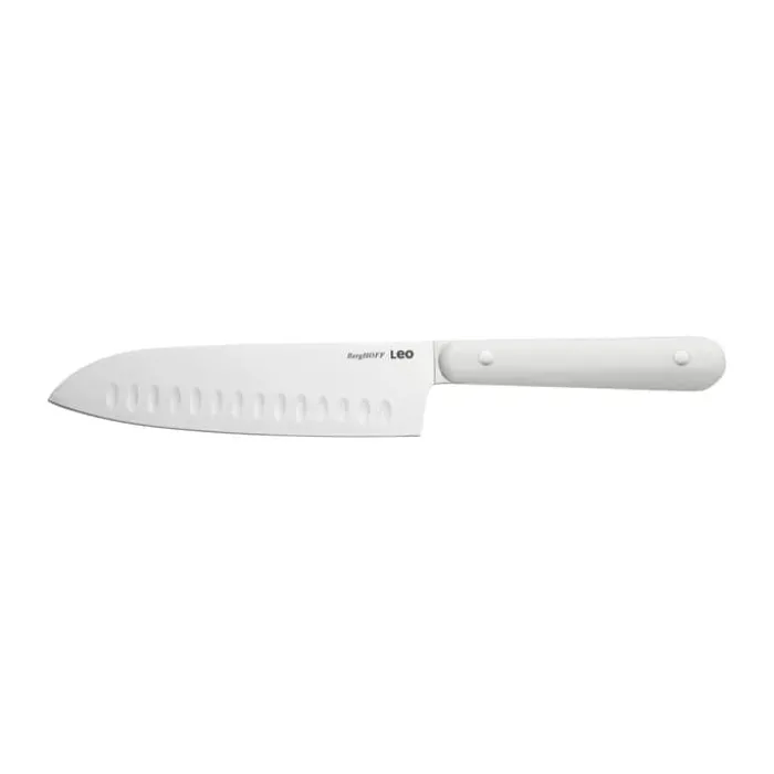 BergHOFF Glints Spirit Knivblok - 7 dele H 23 cm - Rustfrit stål/træ - Hvid