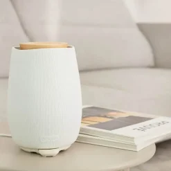 Beurer Aroma diffuser Ø 13 x H 18,3 cm - Keramik/træ - Hvid