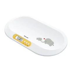 Beurer Babyvægt BY90 H 4,8 x B 33 x L 56 cm - Plastik - Hvid/gul