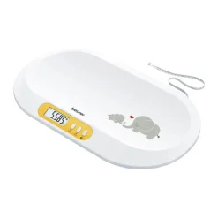 Beurer Babyvægt BY90 H 4,8 x B 33 x L 56 cm - Plastik - Hvid/gul