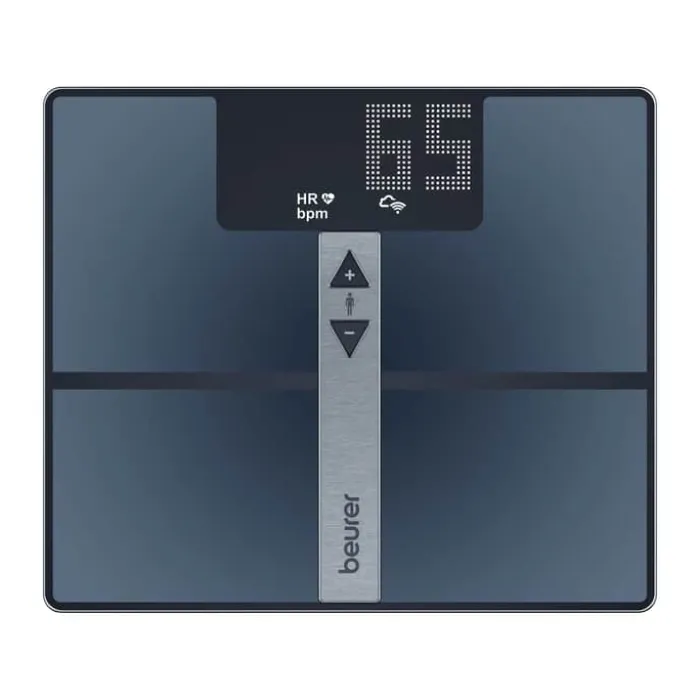 Beurer BF980S Badevægt Vejer op til 180 kg - Glas - Sort