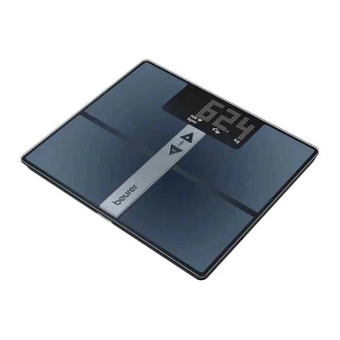 Beurer BF980S Badevægt Vejer op til 180 kg - Glas - Sort