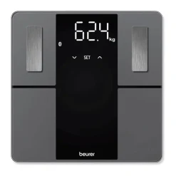 Beurer Kropsanalysevægt BF500 Automatisk sluk - Med BMI beregner - Grå/sort