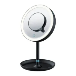 Beurer Makeupspejl BS45LE2 LED-lys - Ekstra spejl m. 5 X - Sort/blå