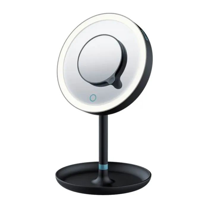 Beurer Makeupspejl BS45LE2 LED-lys - Ekstra spejl m. 5 X - Sort/blå