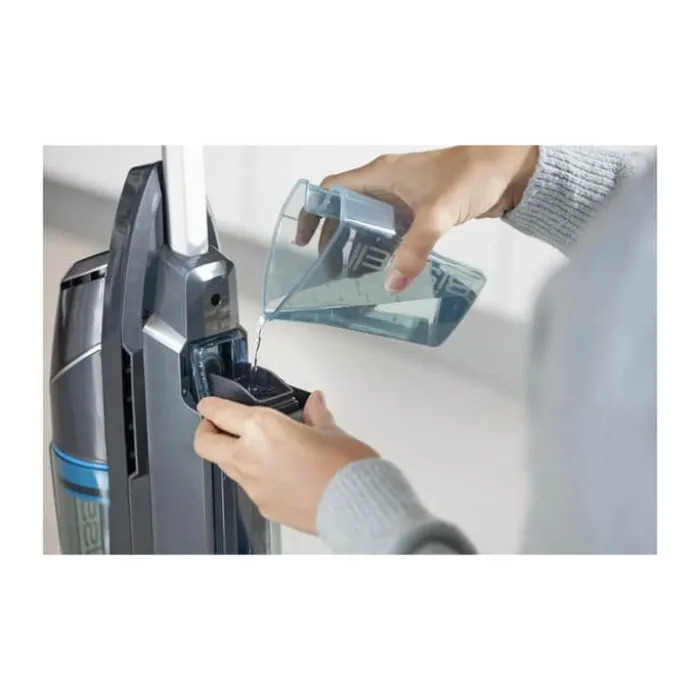 BISSELL Vac & Steam Dampmoppe 2-i-1-funktion - Elektronisk fingertouch-betjening - 2 vaskbare filtre
