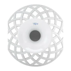 Bjørn Wiinblad Dora Frugtskål Ø 25 x H 20,5 cm - Porcelæn - Hvid/blå