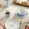 Bjørn Wiinblad Dora Kagetallerken Ø 20 cm - Porcelæn - Blå/rosa