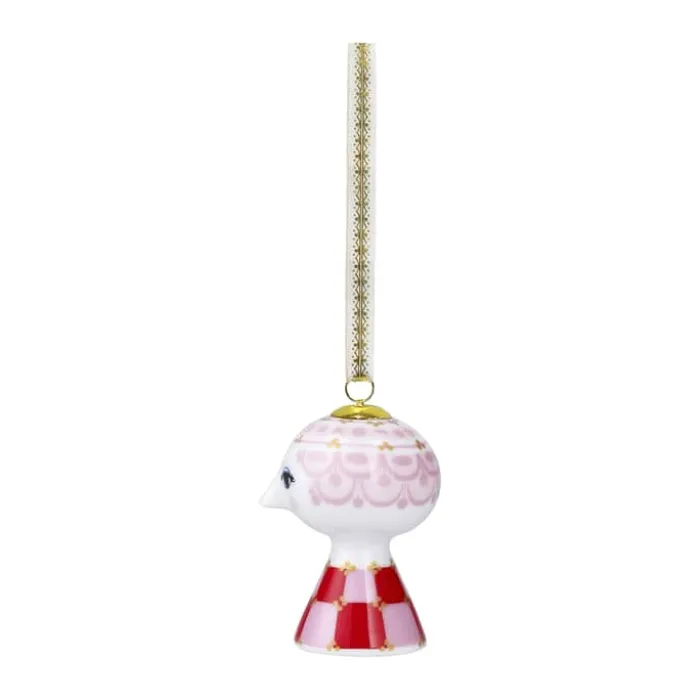 Bjørn Wiinblad Eva Juleophæng H 7,5 cm - Porcelæn - Rød
