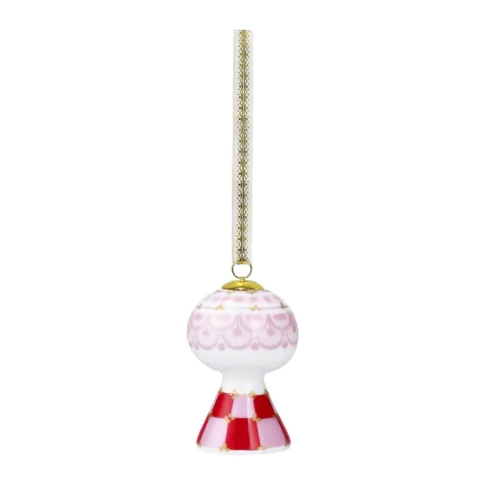 Bjørn Wiinblad Eva Juleophæng H 7,5 cm - Porcelæn - Rød