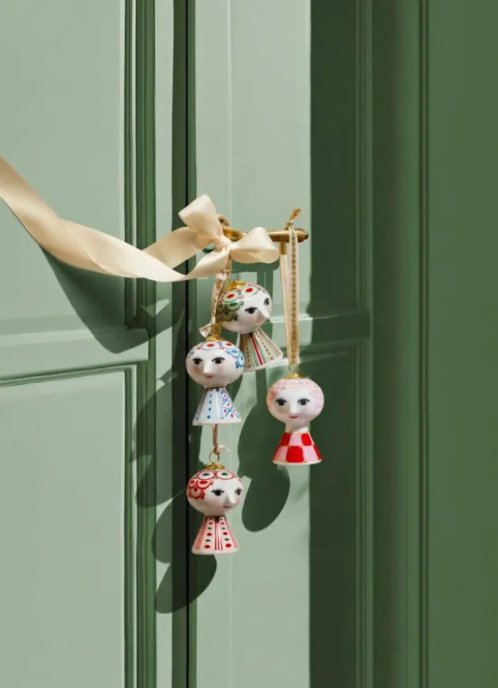 Bjørn Wiinblad Eva Juleophæng H 7,5 cm - Porcelæn - Rød