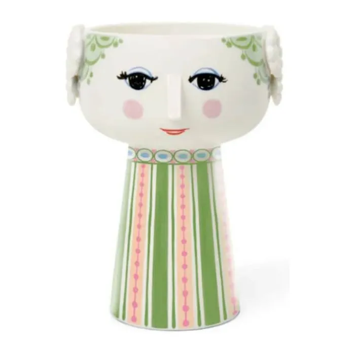 Bjørn Wiinblad Eva Vase H 23,5 cm - Keramik - Grøn