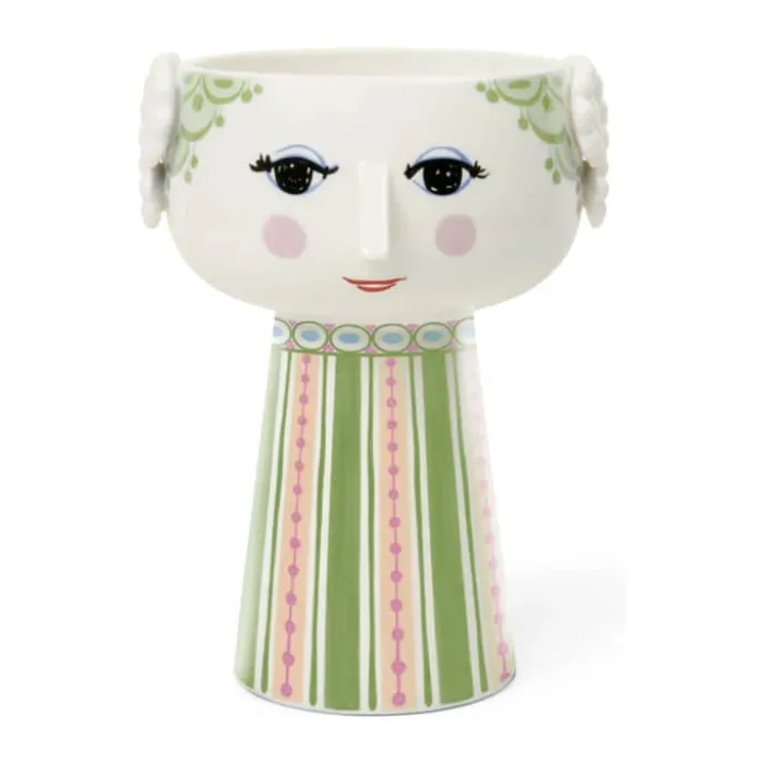 Bjørn Wiinblad Eva Vase H 23,5 cm - Keramik - Grøn