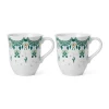 Bjørn Wiinblad Guirlande Krus - 2 stk. 35 cl - Porcelæn - Grøn