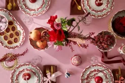 Bjørn Wiinblad Guirlande Skål Ø 16 cm - Porcelæn - Rød