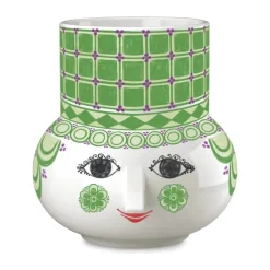 Bjørn Wiinblad Olga Bloklysestage H 12 cm - Porcelæn - Grøn