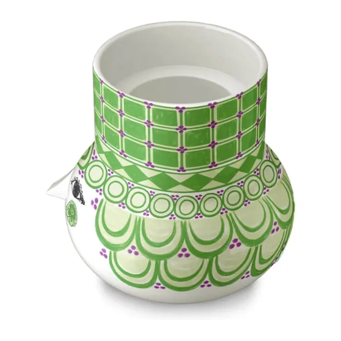 Bjørn Wiinblad Olga Bloklysestage H 12 cm - Porcelæn - Grøn
