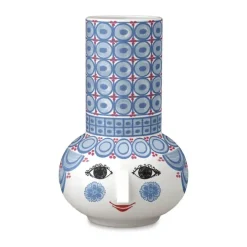 Bjørn Wiinblad Olga Kronelysestage H 14 cm - Porcelæn - Blå