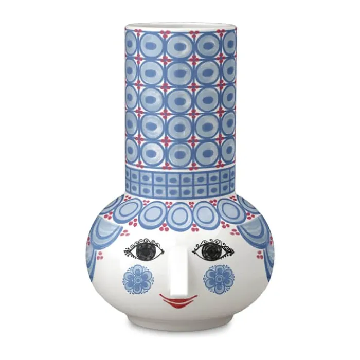 Bjørn Wiinblad Olga Kronelysestage H 14 cm - Porcelæn - Blå