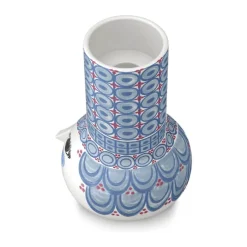Bjørn Wiinblad Olga Kronelysestage H 14 cm - Porcelæn - Blå