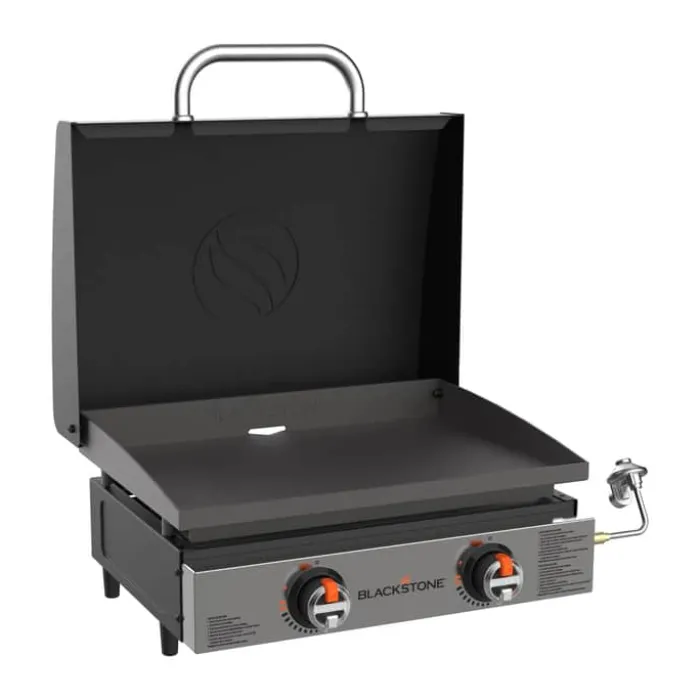 Blackstone 22” Plancha Bordgrill med låg Grillareal: B 57 x D 41,5 cm - 2 brændere - Sort