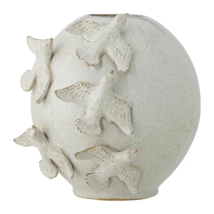 Bloomingville Abira Vase H 25 cm - Stentøj - Natur