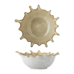 Bloomingville Alcott Skål B 21 x L 24 cm - Stentøj - Natur