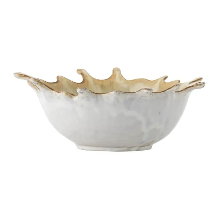 Bloomingville Alcott Skål B 21 x L 24 cm - Stentøj - Natur