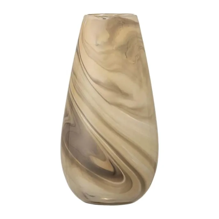 Bloomingville Algar Vase H 28 x B 14,5 cm - Glas - Brun