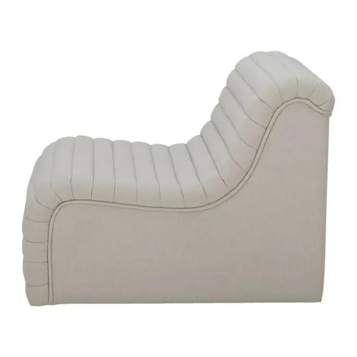 Bloomingville Allure Loungestol H 73 x B 95 x L 79 cm - Polyester - Natur