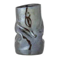 Bloomingville Apio Vase H 22,5 x Ø 14 cm - Stentøj - Sort