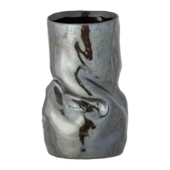 Bloomingville Apio Vase H 22,5 x Ø 14 cm - Stentøj - Sort