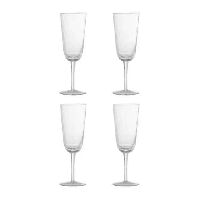 Bloomingville Asali Champagneglas - 4 stk. 275 ml - Glas - Klar
