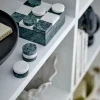 Bloomingville Aske Kryds & Bolle Spil B 12 x L 12 cm - Marmor - Grøn