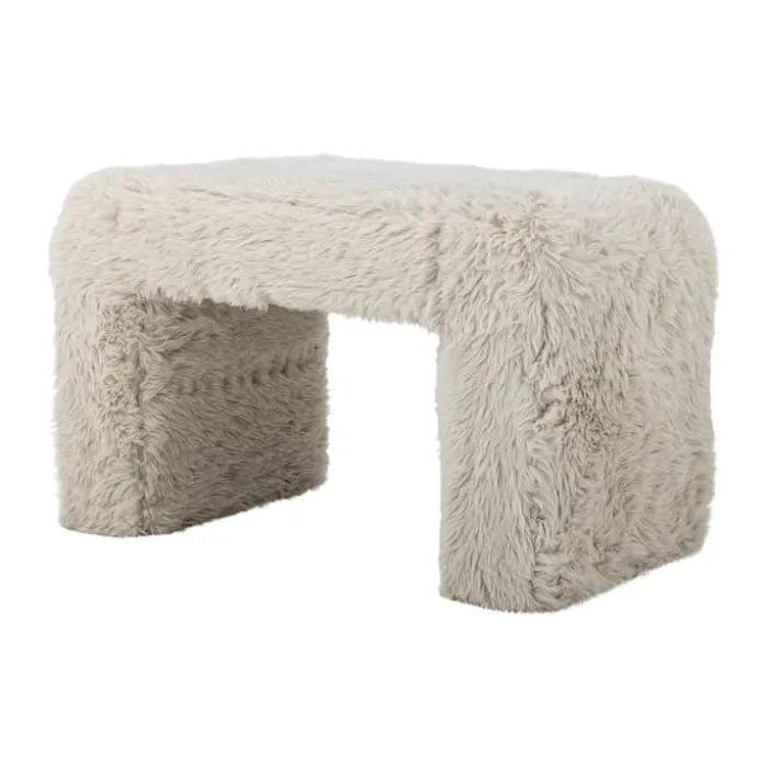 Bloomingville Bobbie Taburet H 45 x B 40 x L 70 cm - Polyester - Beige
