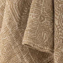 Bloomingville Bresso Plaid B 160 x L 130 cm - Bomuld - Brun