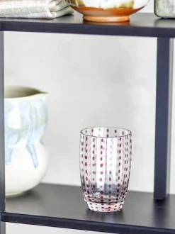 Bloomingville Brinley Vandglas - 4 stk. 35 cl - Glas - Brown
