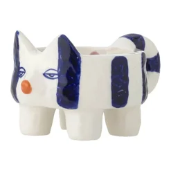 Bloomingville Caty Lysestage - 2 stk. H 13 x B 10,5 x L 16 cm - Stentøj - Blå