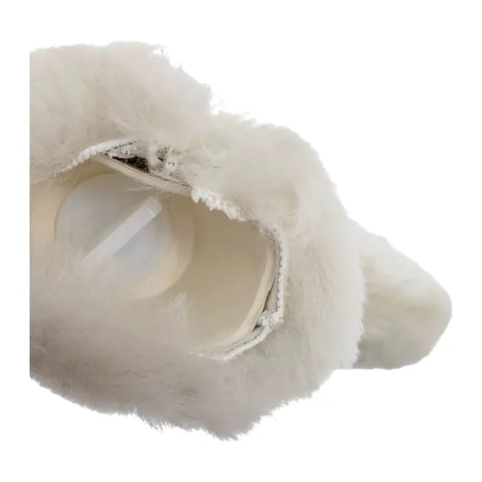 Bloomingville Cedar Varmedunk H 25,5 B 5 x L 35,5 cm - Fåreskind - Hvid