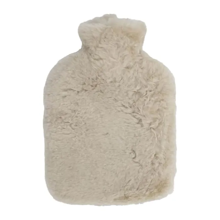 Bloomingville Cedar Varmedunk H 25,5 B 5 x L 35,5 cm - Fåreskind - Hvid