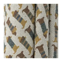 Bloomingville Charlie Plaid B 130 x L 160 cm - Genanvendt bomuld - Brun