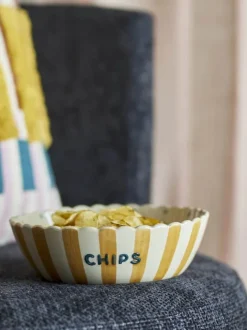 Bloomingville Chip Skål Ø 24 cm - Stentøj - Multifarvet