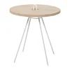 Bloomingville Chloe Sidebord H 50 x Ø 45 cm - Mdf/metal - Hvid/natur