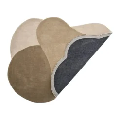 Bloomingville Denton Gulvtæppe B 91 x L 60 cm - Uld - Brun