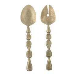 Bloomingville Edi Salatbestik - 2 dele L 26,5 cm - Metal - Guldfarvet